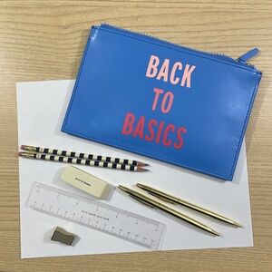 Kate Spade pencil pouch with accessories